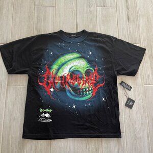 NEW CIVIL REGIME x RICK & MORTY OVERSIZED TEE SZ M